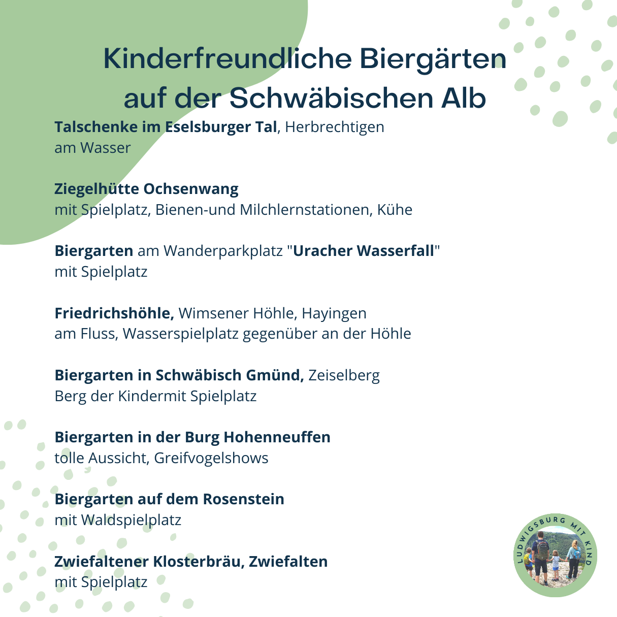 Kinderfreundliche Biergärten auf der Schwäbischen Alb