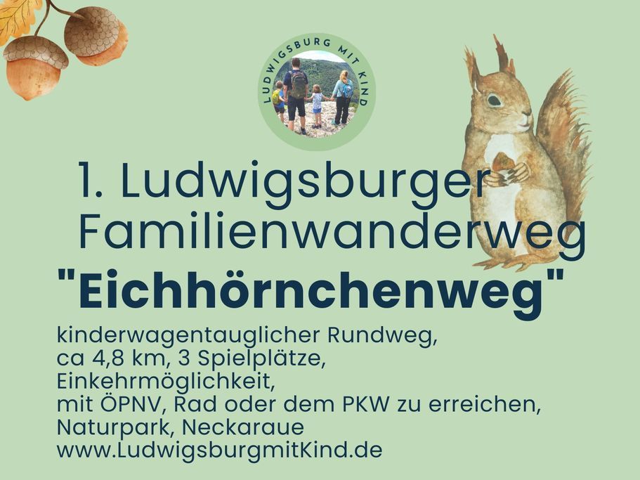 Eichhörnchenweg, Ludwigsburgs erster Familienwanderweg
