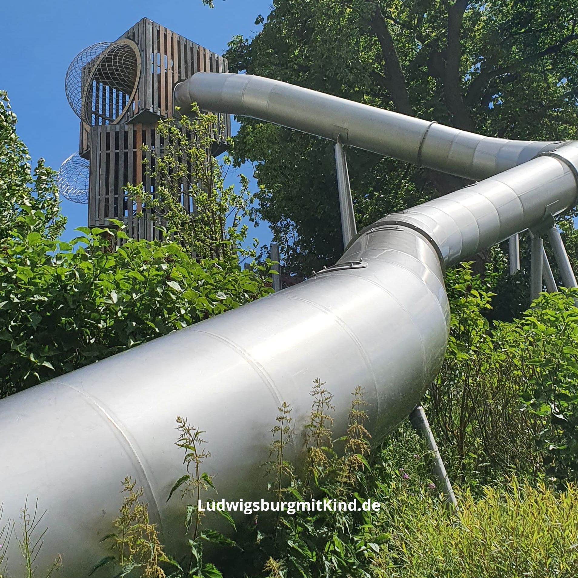 Rutschturm auf dem Berg der Kinder in Schwäbisch Gmünd