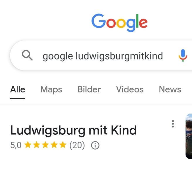 Ludwigsburg mit Kind