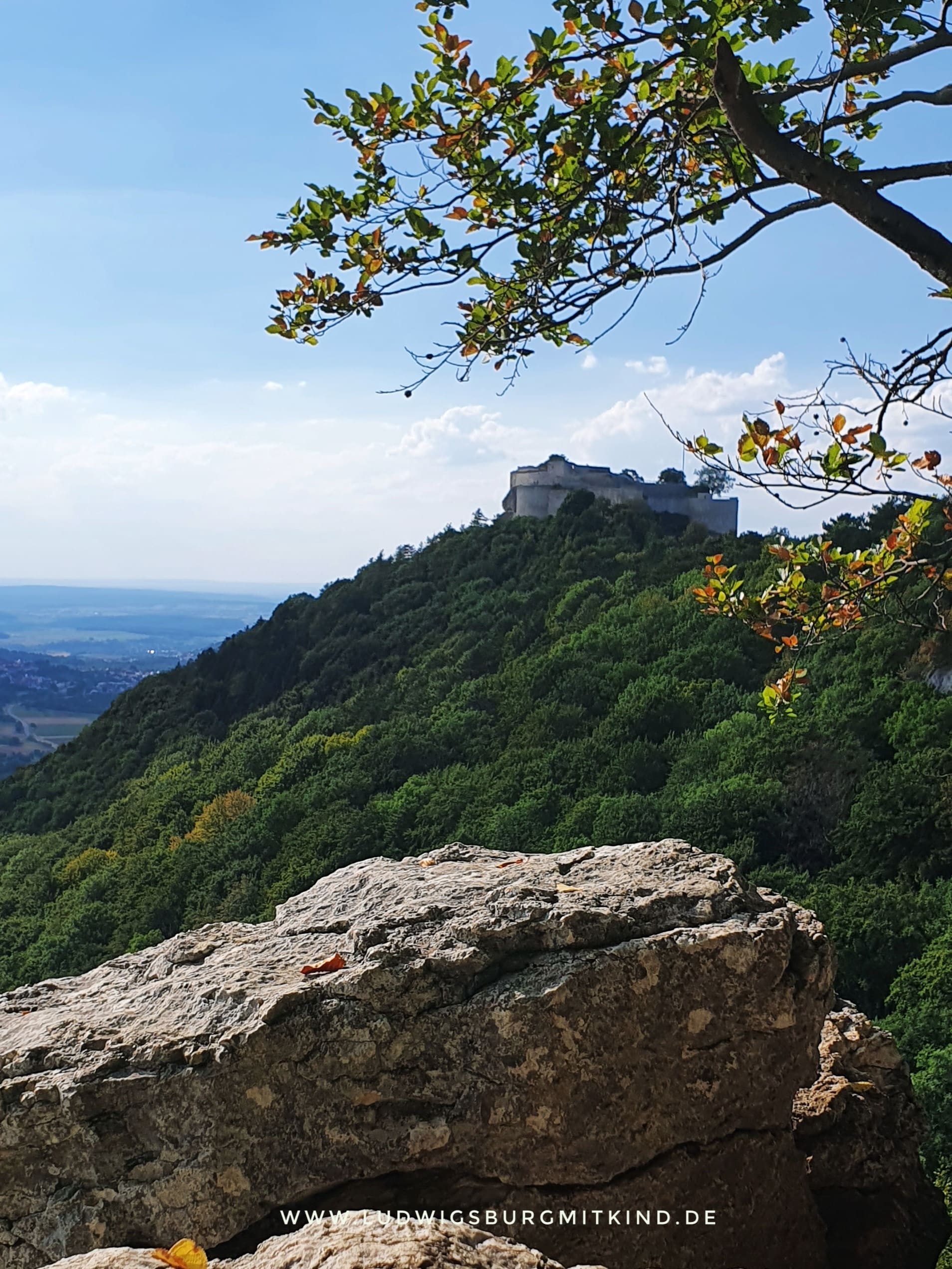 Burg Hohenneuffen hochgehsiedelt