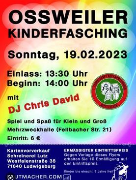 Ossweiler Kinderfasching 2023