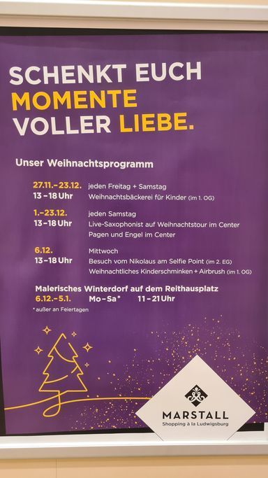 mARSTALL Ludwigsburg Weihnachtsaktionen 2023 mit Kindern
