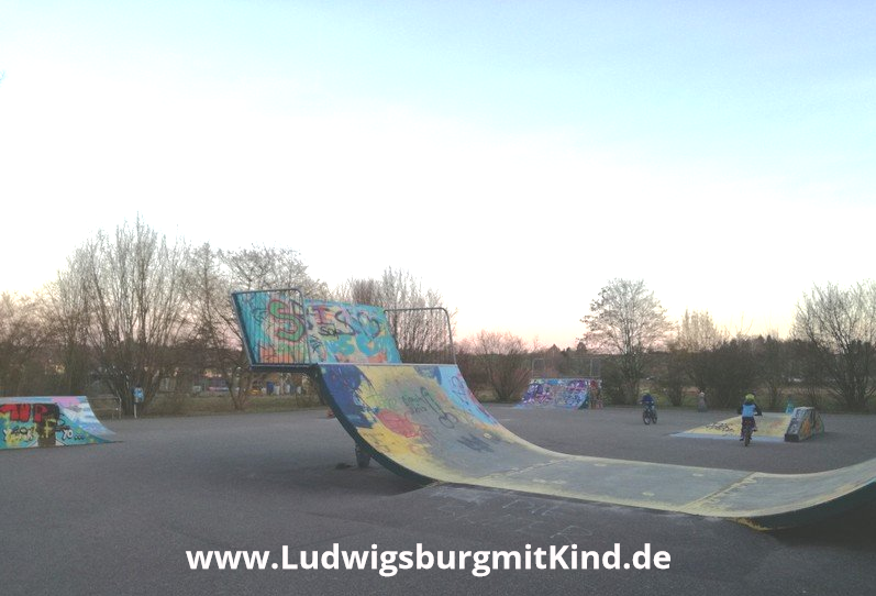 Rampen auf dem Skatepark in der Fuchshofstraße in  Ludwigsburg