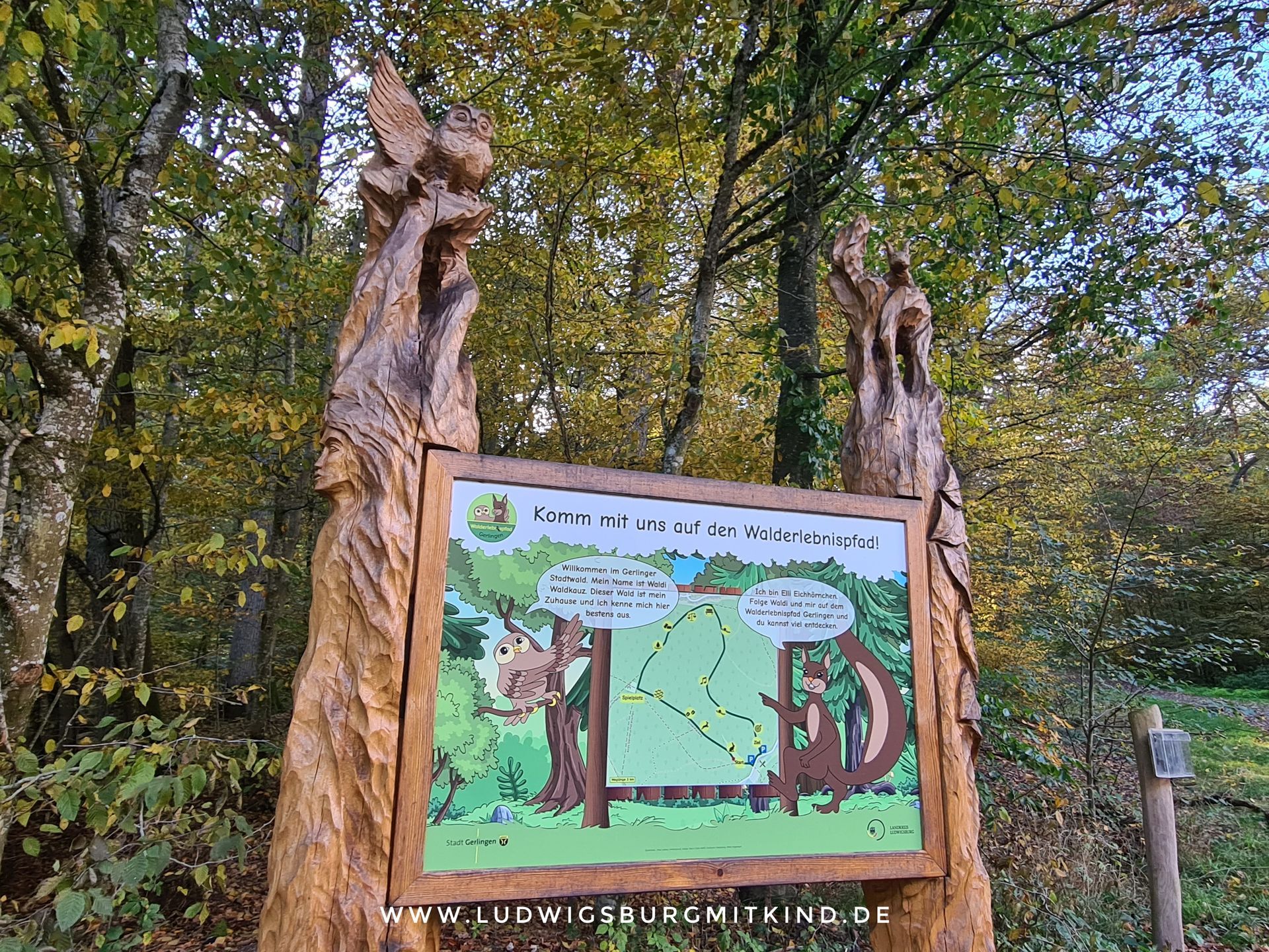 Walderlebnispfad mit Kugelbahnen In Gerlingen Stuttgart