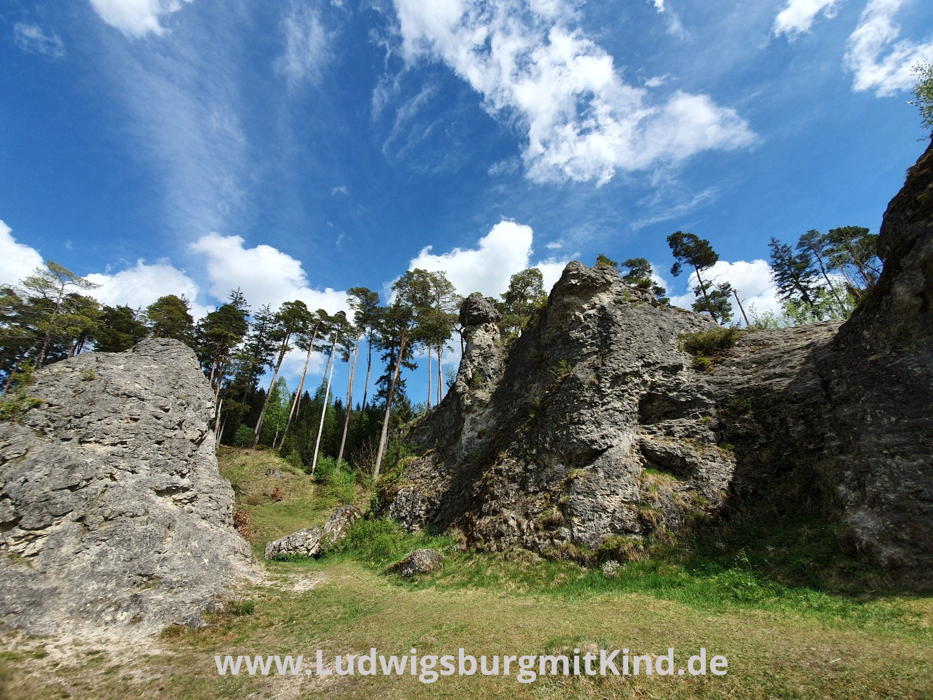 Felsformationen im Wental Felsenmeer.