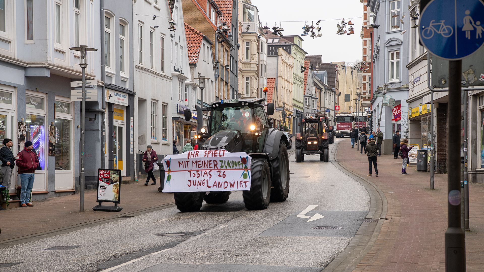 Bauerndemo, Fotografie von den Bauerndemos in Deutschland von Herdis Schönborn, Fotoclub Schleswig