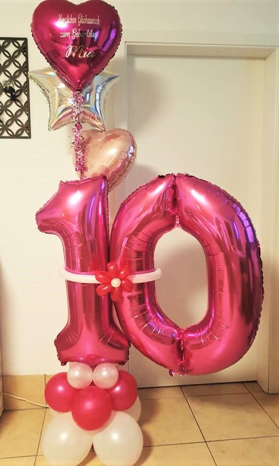 Ballonarrangement, Folienballon Zahlen, Folienballon Herz, Folienballon Stern, Latexballon, Folienballons, Folienballons Worms, Lftballons Worms, Latexballons Worms
