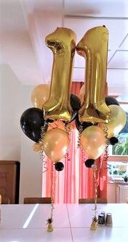 Folienballon Zahlen Latexballons, Folienballons Worrms, Luftballons Worms