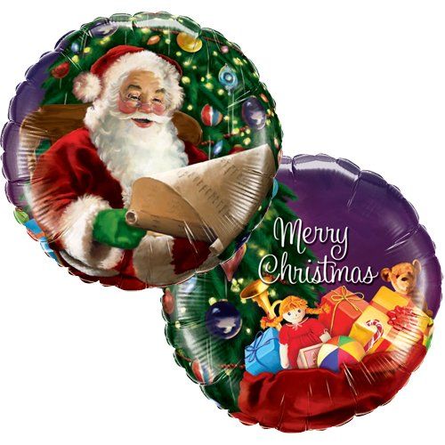 Folienballon Merry Christmas / Nikolaus, Folienballon Worms