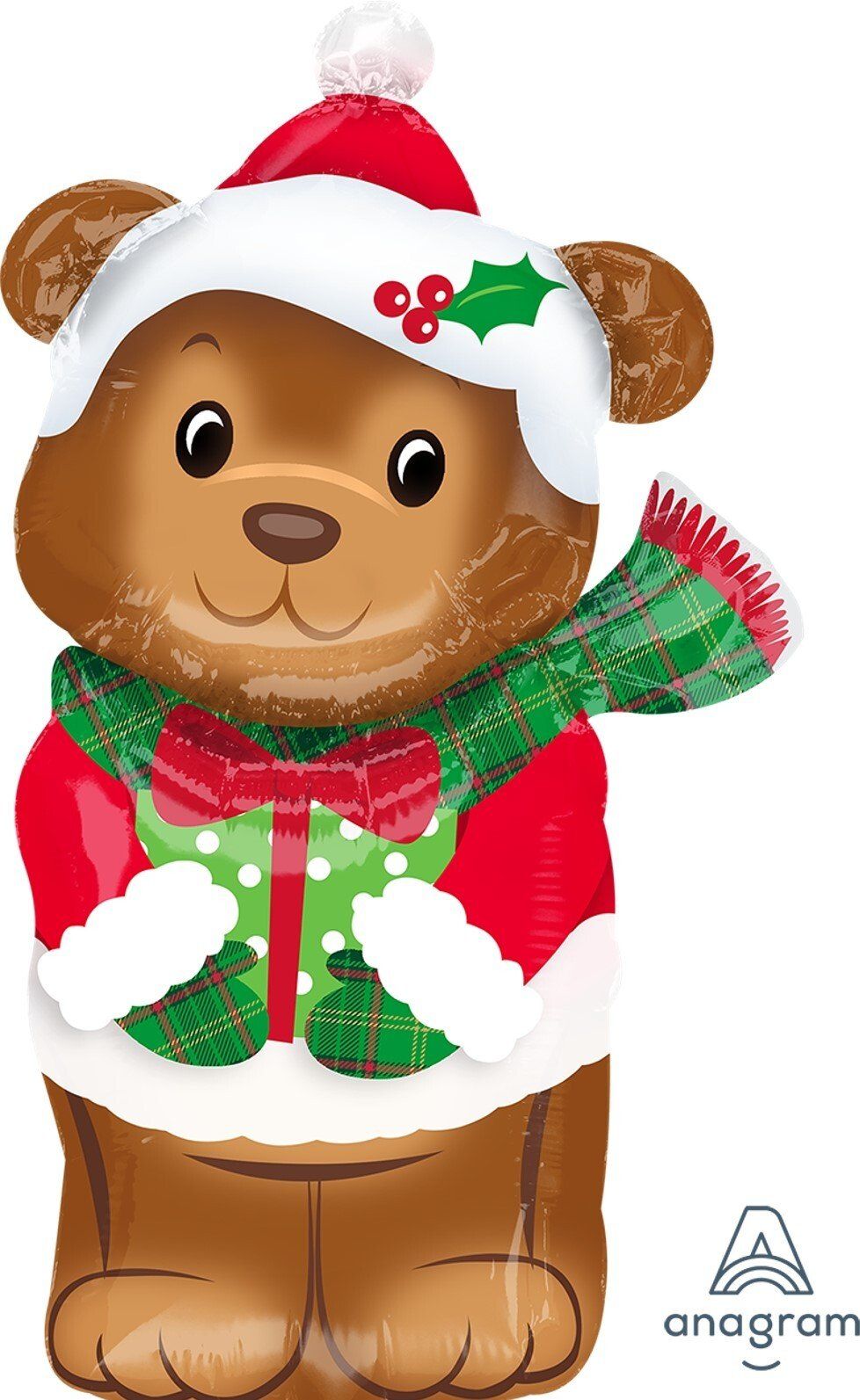 Folienballon Weihnachtsteddy, Folienballon Worms