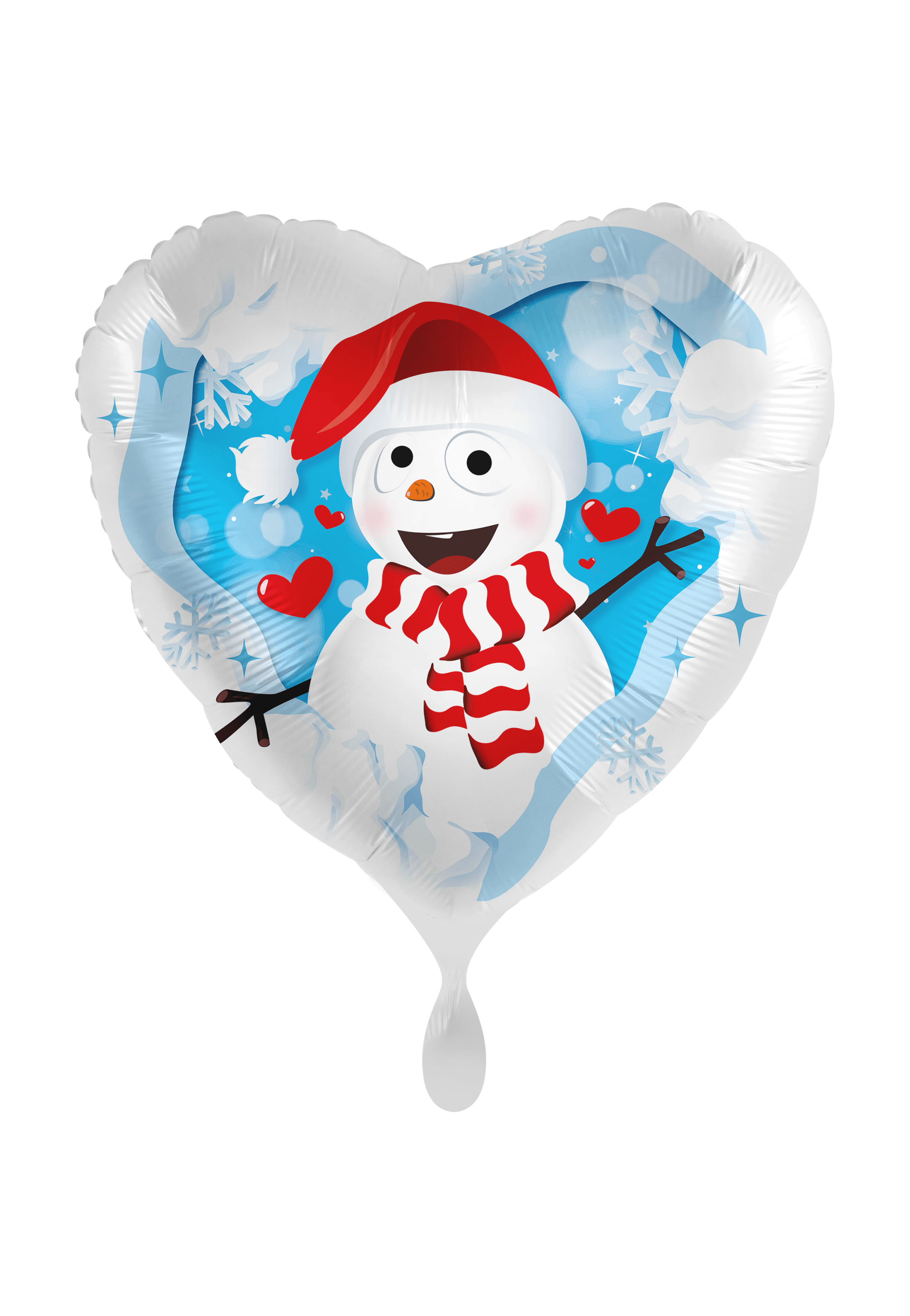 Folienballon Schneemann, Folienballons Worms, Folienballons Weihnahten, Ballongeschäft Worms