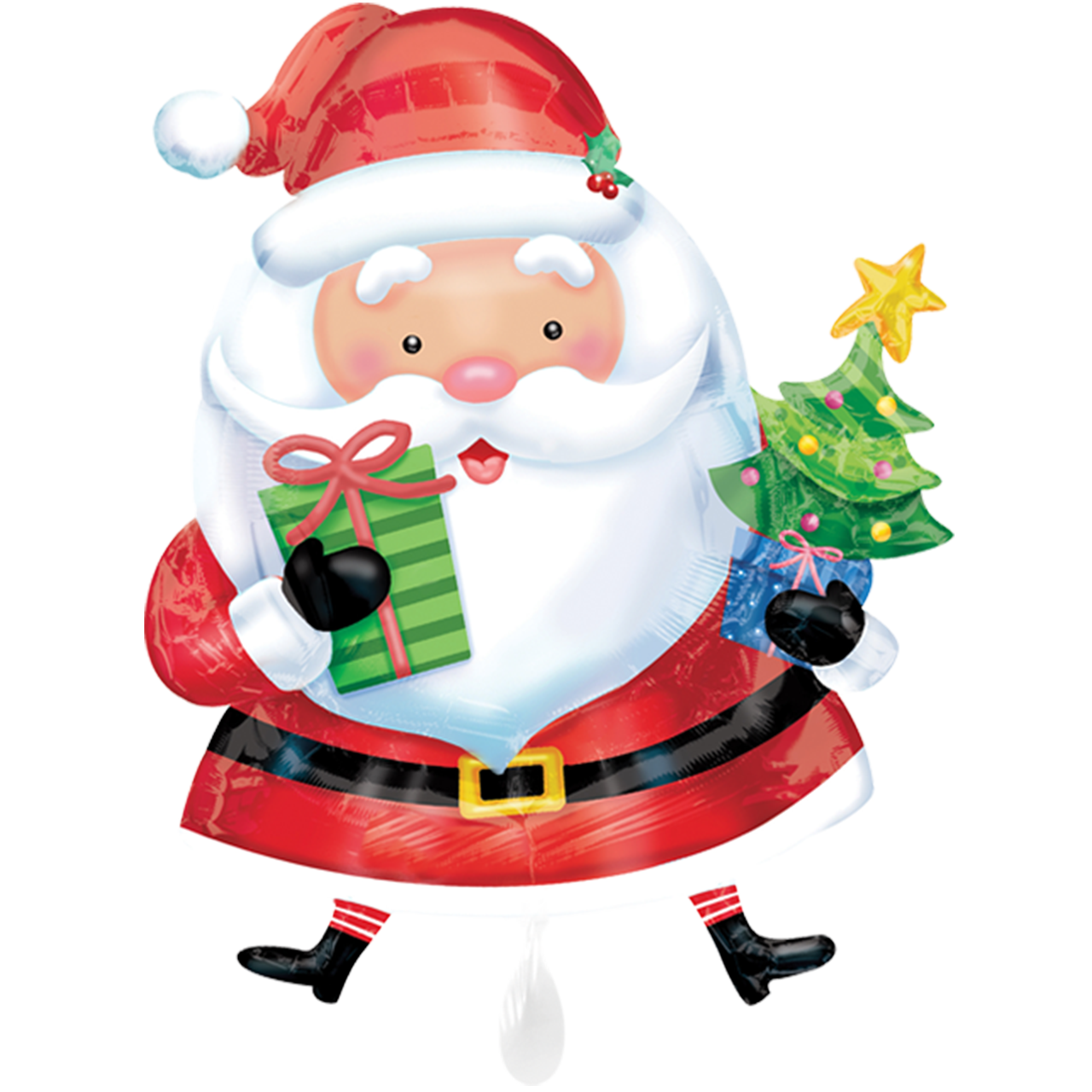 Folienballon Weihnachtsmann, Nikolaus, Folienballon Worms, Weihnachten