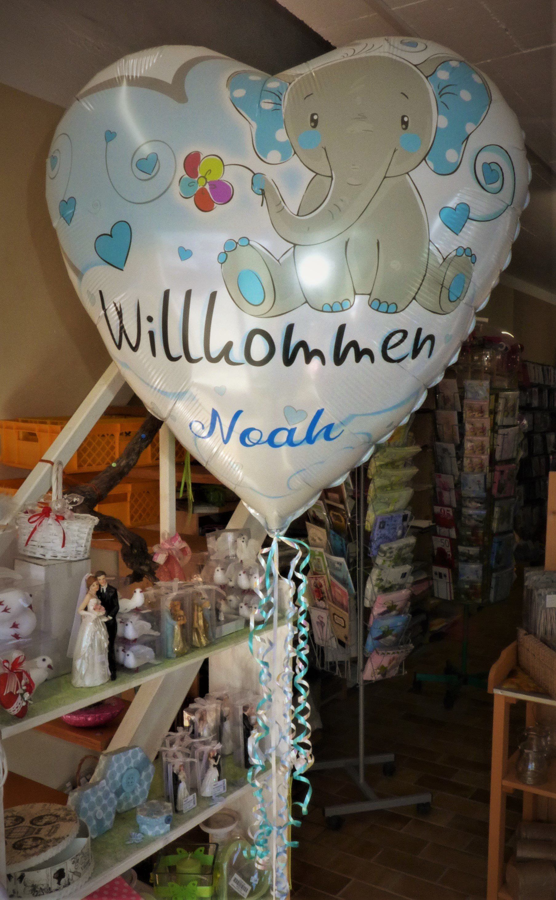 Folienballon Geburt, Junge, Boy, Babyshowerparty, Folienballo personalisiert