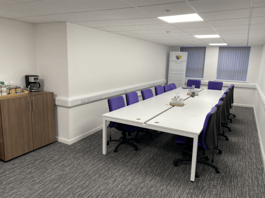 The new training room at Wellbeing Therapy Solutions' new premises