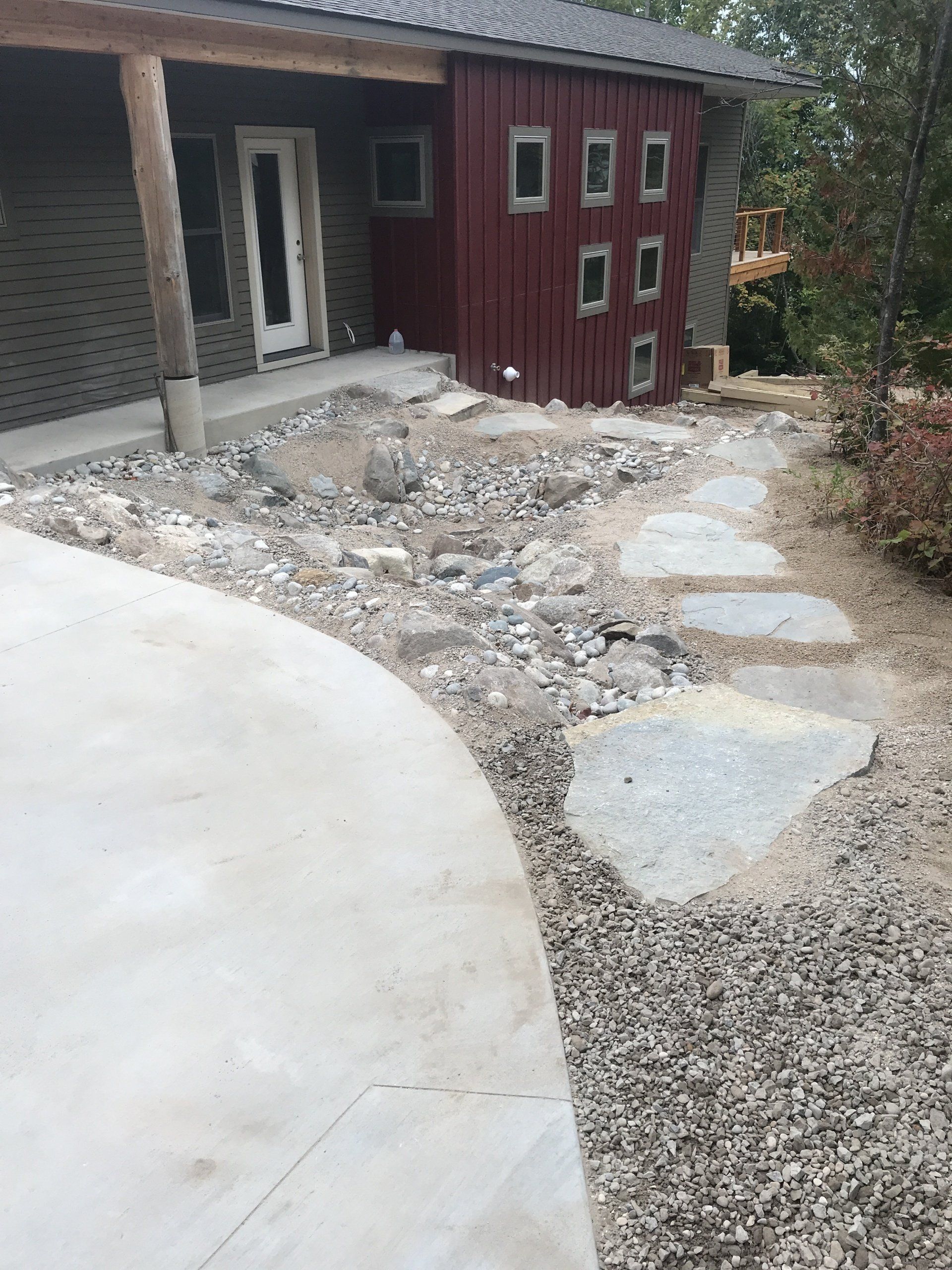 a landscape design for a home