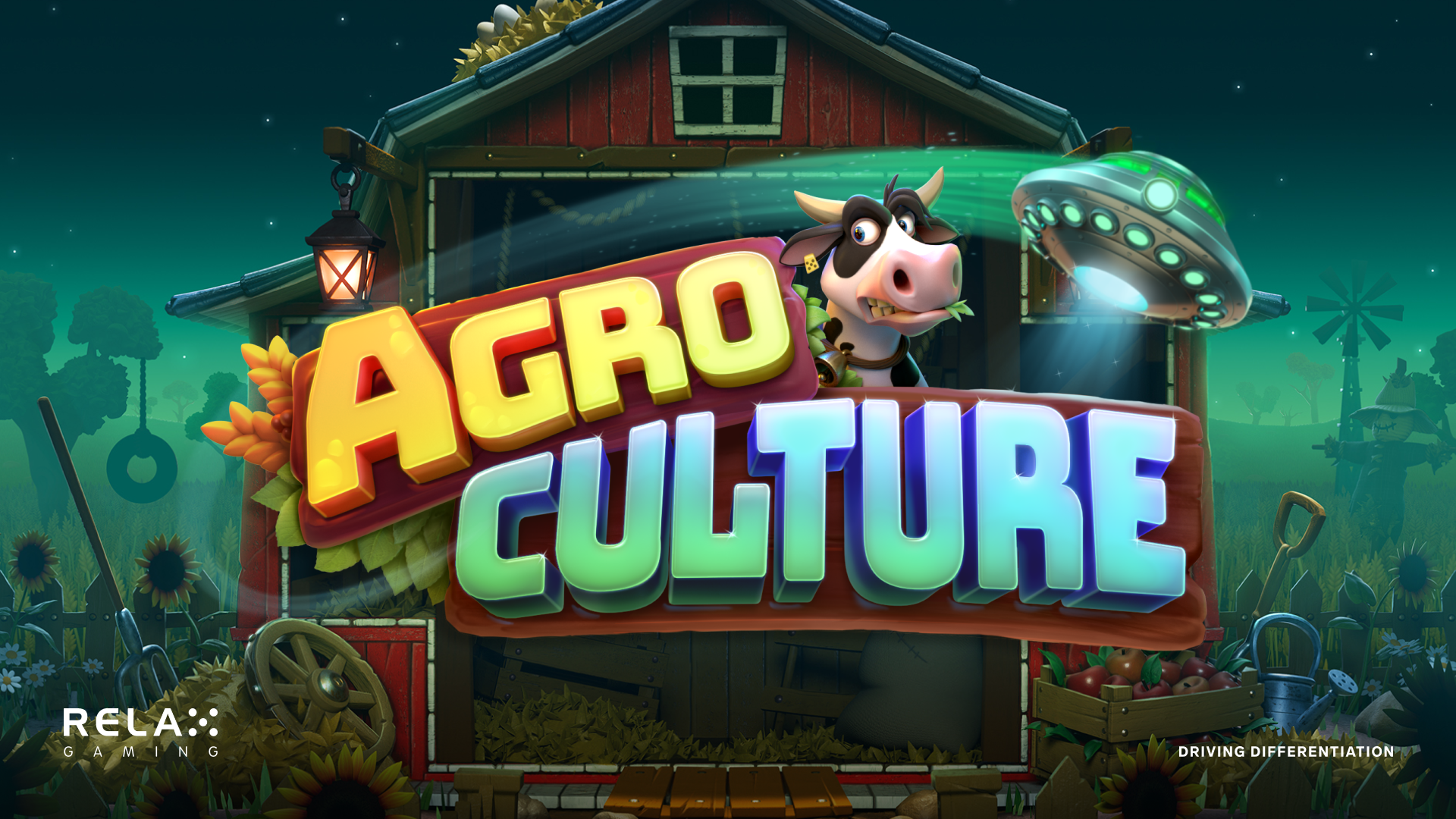 AgroCulture : Relax Gaming mélange ferme et invasion extraterrestre dans sa nouvelle machine à sous.
