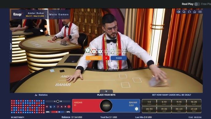 variante de jeux de casino avec croupiers en direct : Andar Bahar d'Ezugi variante de jeux de casino avec croupiers en direct : Andar Bahar d'Ezugi