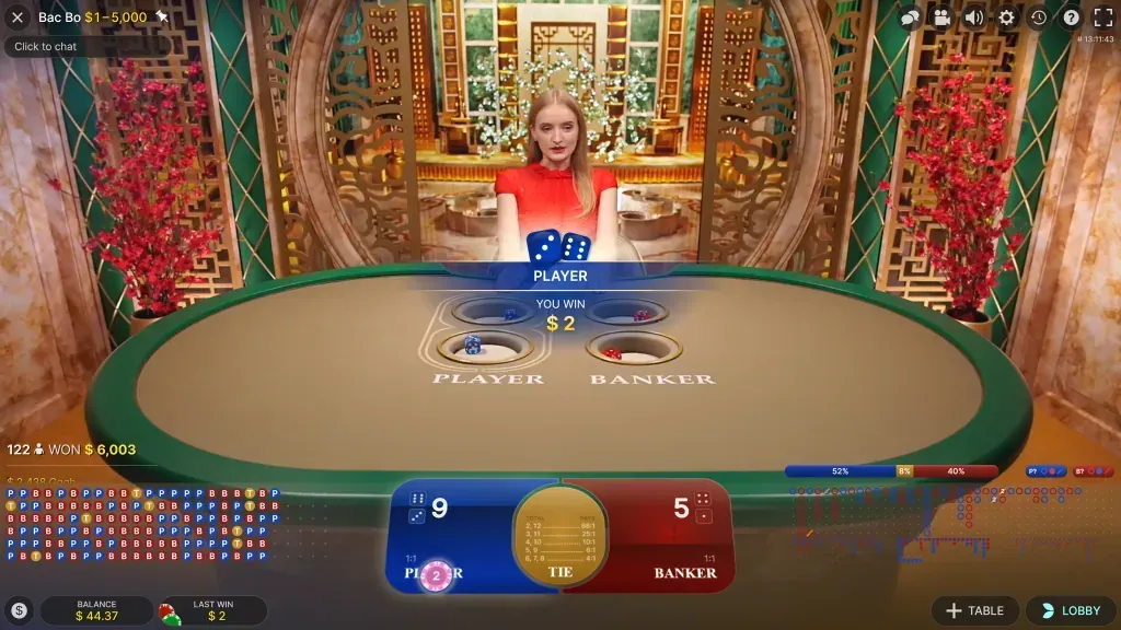 variante de jeux de casino avec croupiers en direct : Bac Bo variante de jeux de casino avec croupiers en direct : Bac Bo