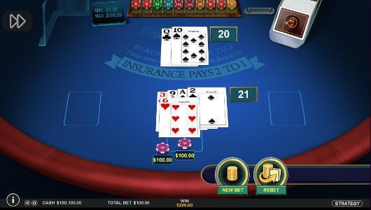 jeu de black jack en ligne : Blackjack classique développeur iSoftBet