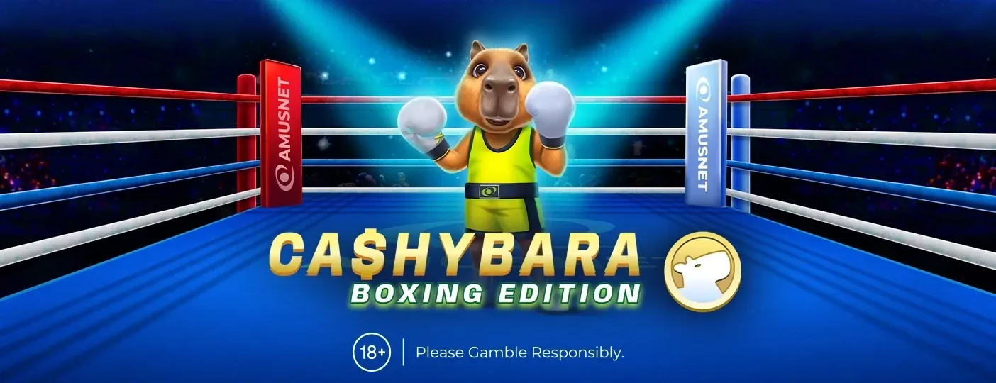 Cashybara Boxing Edition par Amusnet : le jeu Crash en argent réel avec un sacré punch.