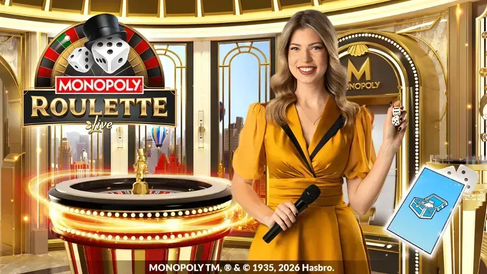 Découverte : le nouveau jeu de roulette en direct Monopoly Roulette par Evolution.