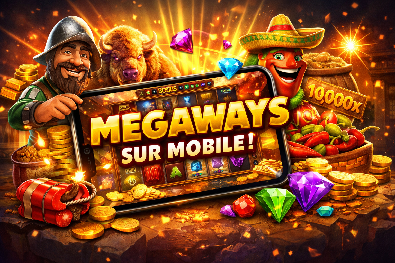 Découverte : les machines à sous en ligne Megaways sur smartphones.