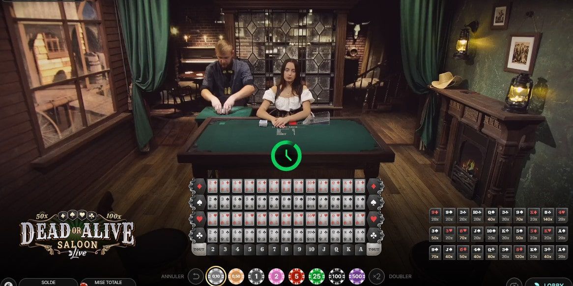 variante de jeux télévisés en direct : Dead or Alive Saloon variante de jeux télévisés en direct : Dead or Alive Saloon