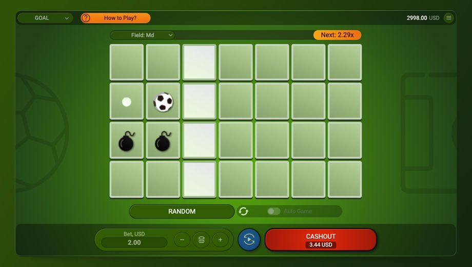 jeu de casino en ligne Crash Games Goal