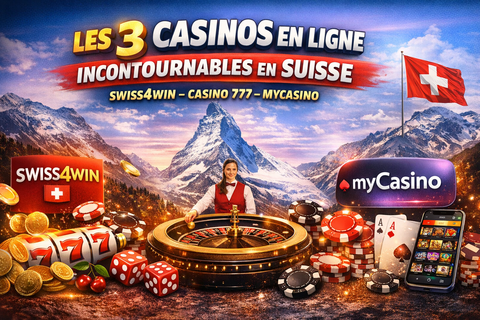 Les 3 casinos en ligne légaux incontournables en Suisse : analyse complète 2026.