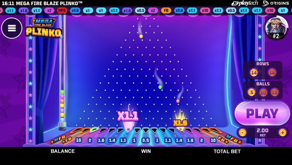Mega Fire Blaze Plinko : le jeu de casino en ligne tendance aux gains potentiels colossaux