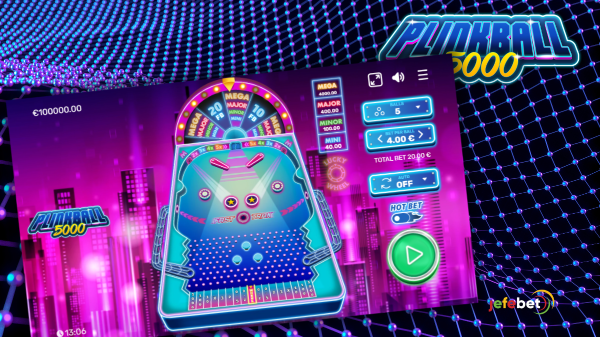 jeu de casino en ligne Plinko : Plinkball 5000 du développeur Corps