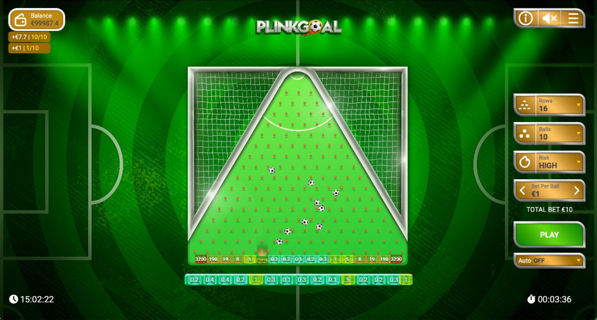jeu de casino en ligne Plinko : Plinkgoal