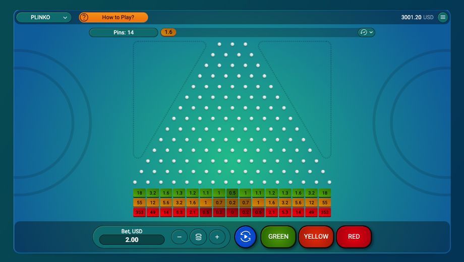 jeu de casino en ligne Plinko : Plinko (Spribe)