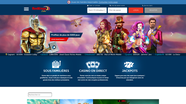 casino en ligne pour smartphones et tablettes Red Kings Casino