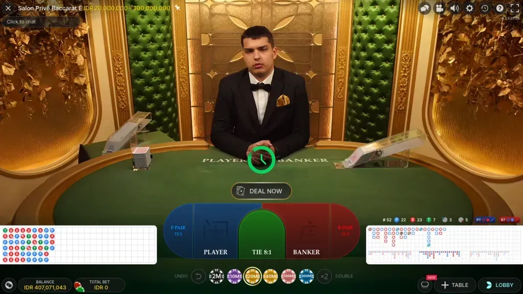 variante de baccarat avec croupiers en direct : Salon Privé Baccarat variante de baccarat avec croupiers en direct : Salon Privé Baccarat