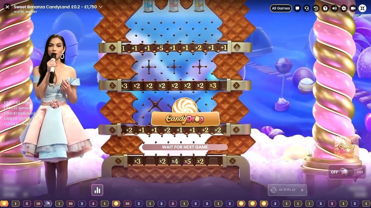 variante de jeux télévisés avec croupiers en direct : Sweet Bonanza CandyLand