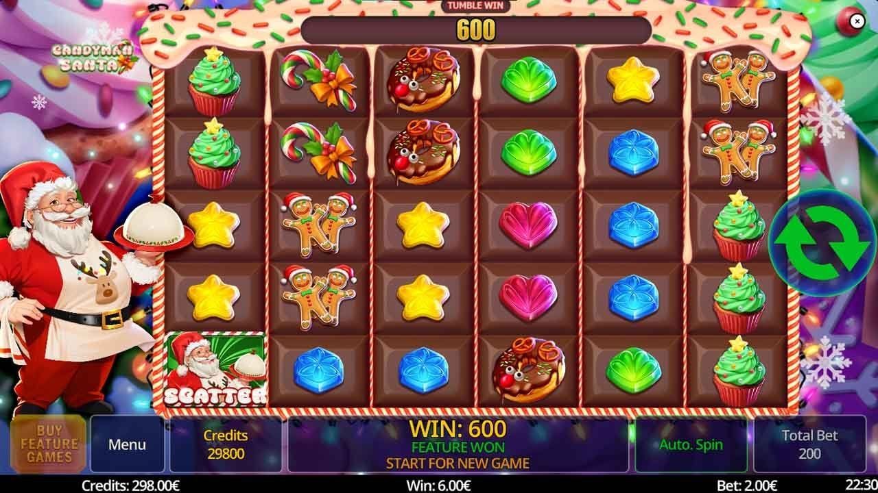 Swintt lance Candyman Santa : une machine à sous en ligne festive pleine de surprises.