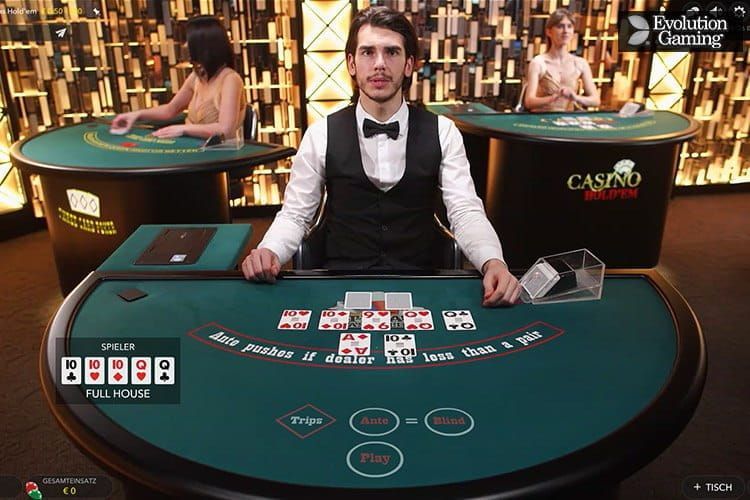 variante de poker avec croupiers en direct : Texas Hold'em Bonus Poker