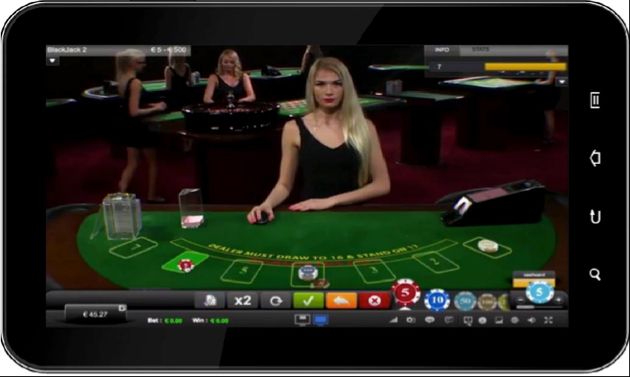 black jack avec croupiers en direct sur iPad black jack ipad croupiers en direct