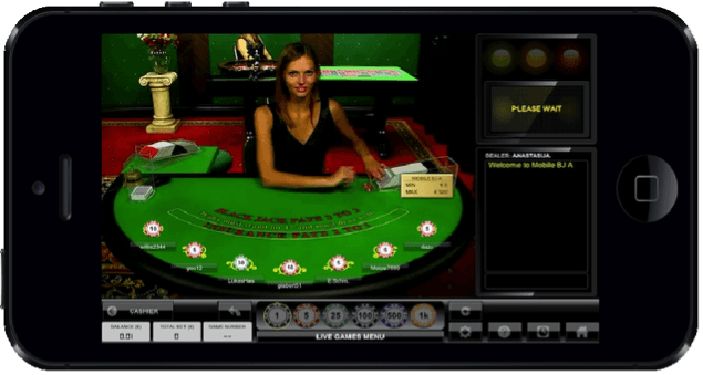 black jack avec croupiers en direct sur iPhone black jack croupiers en direct iphone
