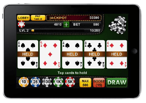 Vidéo poker sur iPad en français video poker ipad francais