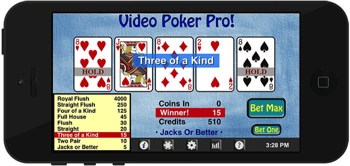 Jouer au vidéo poker sur iPhone en français video poker iphone francais