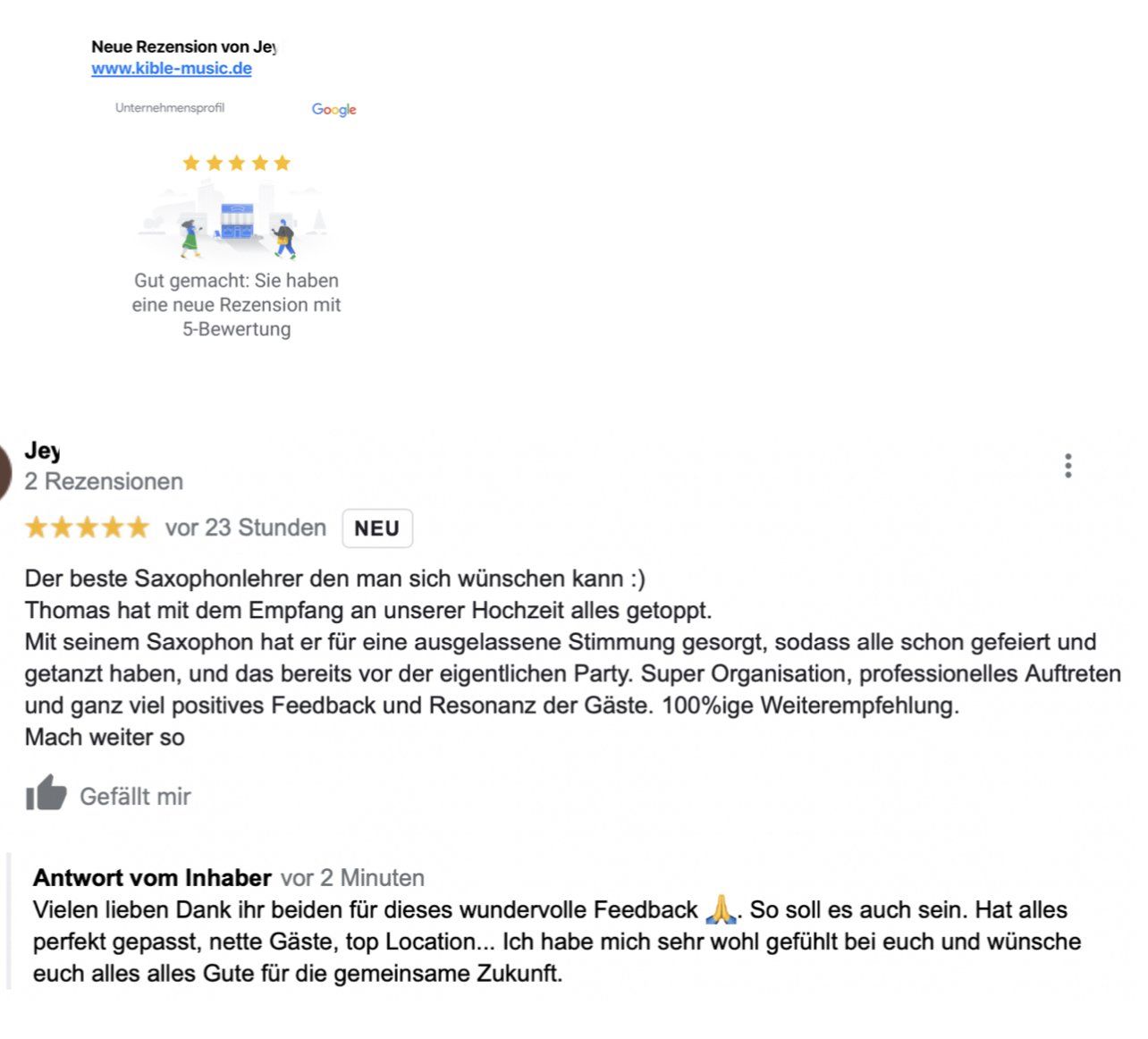 Sektemfpang Forsthof Google Rezension Forsthof Sektempfang kible-music