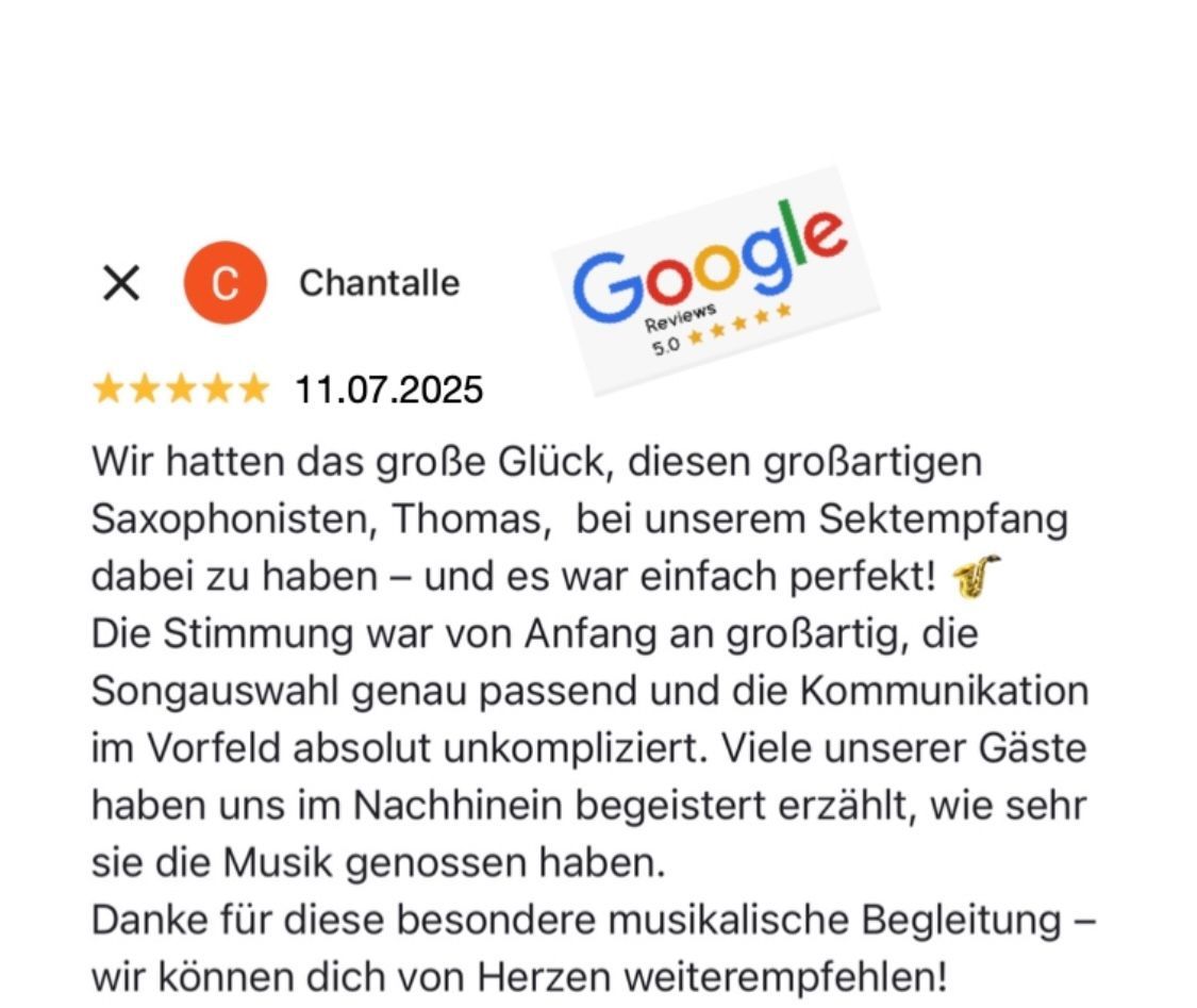 LAGO Ulm Google Rezension LAGO Restaurant und Hotel Ulm Saxparty Thomas Kible