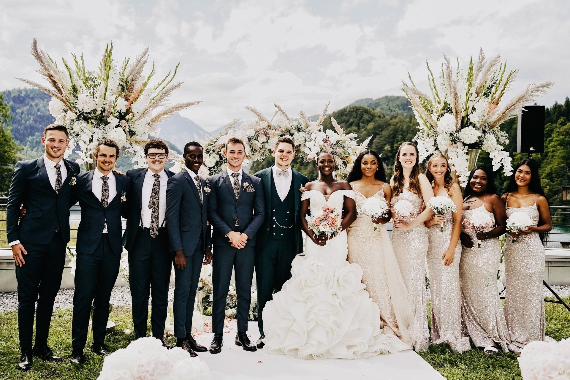 Zeremonie bei Schloss Neuschwanstein