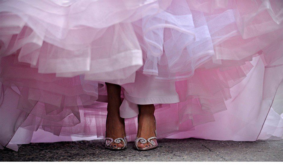 Pinkes Kleid zum New York Wedding von Elegant Weddings & Events