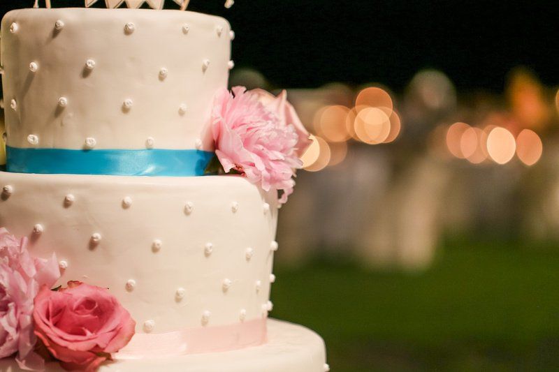 Feier in der Toscana mit wunderschöner Hochzeitstorte