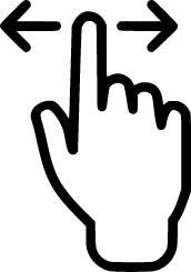 deslizar o pinchar en flechas laterales.