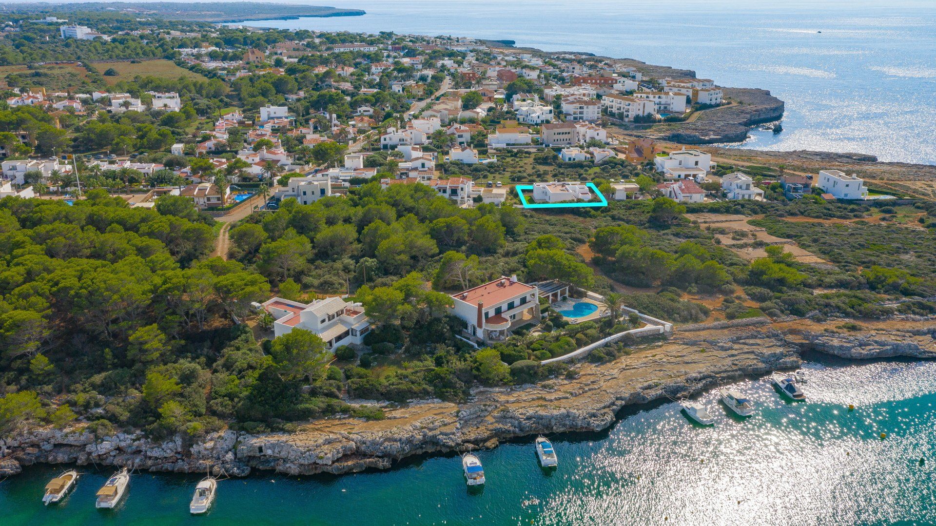 Señalización de Villa Mascaró, casa de alquiler de vacaciones en Menorca. 